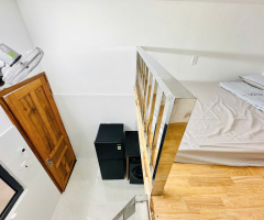 PHÒNG TRỌ NỘI THẤT ĐẦY ĐỦ GÁC VÀ MÁY LẠNH TẠI DƯƠNG QUẢNG HÀM GÒ VẤP